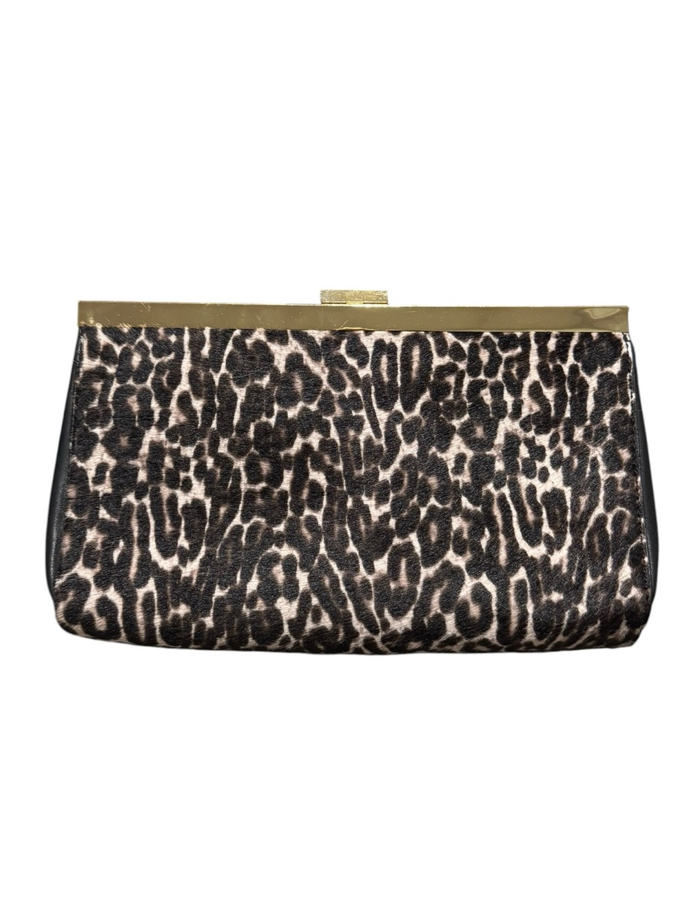 J. Crew Leopard Print Pony Hair Clutch
